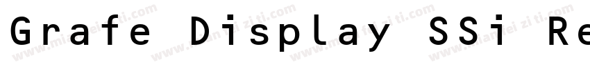Grafe Display SSi Regular字体转换